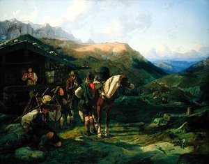 Odjezd z alpské pastviny, 1832