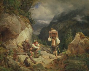Odpočinek na hoře, 1848
