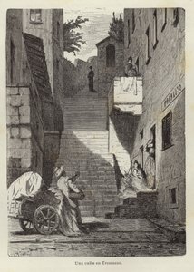 Ulice v Tremezzu od Hermann Kaulbach