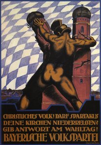 křesťané! Zboří Spartakus vaše kostely, 1919 od Hermann Keimel