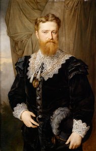""Portrét rakouského politika Karla Luegera v historickém kostýmu"" (Portrait Of Karl Lueger (1844-1910) In Historical Costume) Malba Hermanna Nigga (1849-1928) od Hermann Nigg