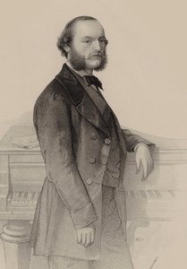 Portrét klavíristy a skladatele Désiré Magnuse 1828-1884. od Hermann Raunheim