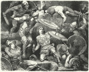 Život Alexandra Velikého v ohrožení od Hermann Vogel