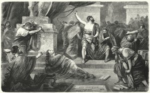 Brutus nad tělem Julia Caesara, 44 př. Kr od Hermann Vogel