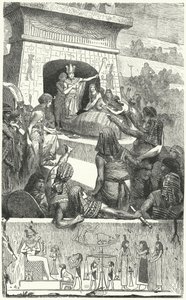 Pohřeb starověkého egyptského faraona od Hermann Vogel