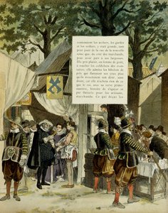 Jindřich IV (1553-1610) na veletrhu Saint Germain, po svatbě, 16. od Hermann Vogel