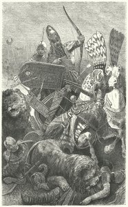 Ramesse Veliký v bitvě u Kadeše, 1274 př.nl od Hermann Vogel