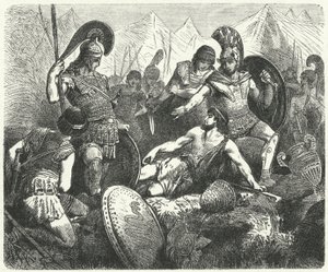 Obětní smrt Codra, krále Athén od Hermann Vogel