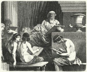 Solon, zákonodárce Atén od Hermann Vogel