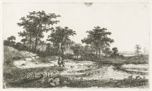 Dva lovci v prodejně od Hermanus Jan Hendrik van Rijkelijkhuysen