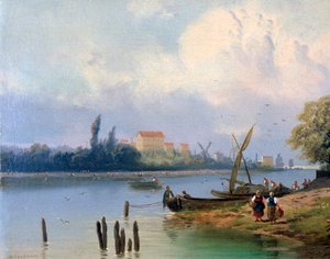 „Lidé u lodí v Holandsku“, c1835-1882