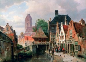 Pohled na Oudewater, c1867