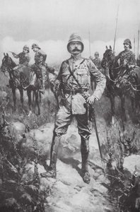 Lord Kitchener na Veldtu (litografie) od Hermanus Willem (after) Koekkoek