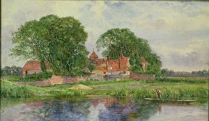 Starý panský dvůr od Heywood Hardy