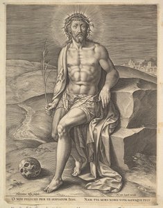 Kristus sedící na studeném kameni, před ca. 1586.