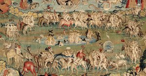 Zahrada pozemských rozkoší. ca. 1560 (tapisérie) od Hieronymus (after) Bosch