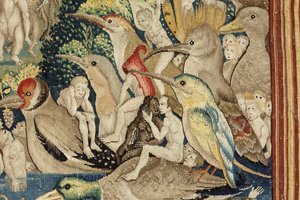 Zahrada pozemských rozkoší. ca. 1560 (tapisérie) od Hieronymus (after) Bosch