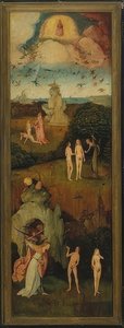 Vozík na seno (triptych). Levý panel. Kolem roku 1515 od Hieronymus Bosch