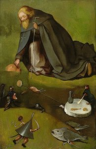 Pokušení svatého Antonína. Kolem 1500-10 od Hieronymus Bosch