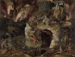Krajina Inferno od Hieronymus Bosch