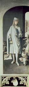 Sv. Bavo, Exteriér pravého křídla z oltářního obrazu Posledního soudu od Hieronymus Bosch