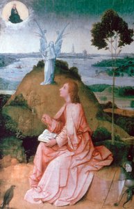 Svatý Jan Evangelista na Patmosu, 1504-1505 od Hieronymus Bosch