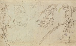 Studie groteskních postav od Hieronymus Bosch