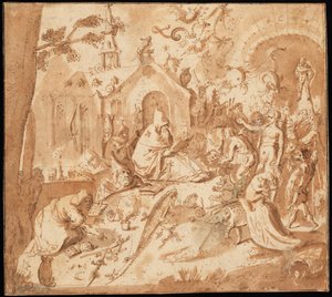 Pokušení svatého Antonína od Hieronymus Bosch