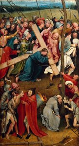 Kristus drží svůj kříž, cesta na Kalvárii od Hieronymus Bosch