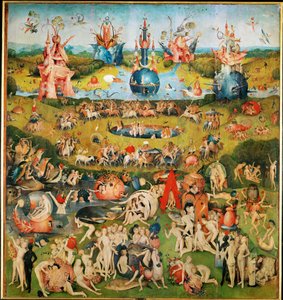 Zahrada rozkoší, triptych, střední panel od Hieronymus Bosch