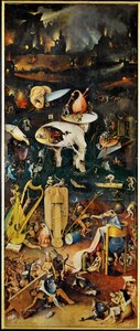 Zahrada rozkoší, triptych, pravý panel ... (malba na dřevě) od Hieronymus Bosch