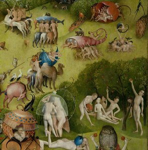 Zahrada pozemských rozkoší, 1490-1500 od Hieronymus Bosch