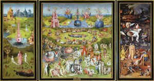 Zahrada pozemských rozkoší, 16. století. od Hieronymus Bosch