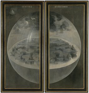 Zahrada pozemských rozkoší. Triptych, reverzní: Stvoření od Hieronymus Bosch