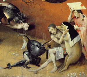 Zahrada pozemských rozkoší, kolem roku 1500 (detail z 3425) od Hieronymus Bosch