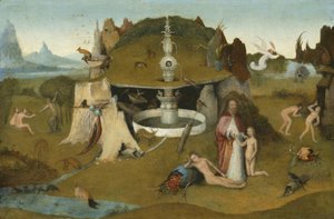 Rajská zahrada, 1510-20 od Hieronymus Bosch