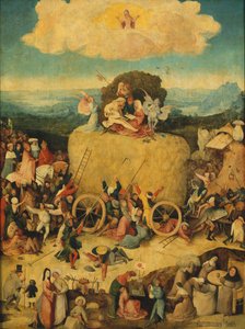 Centrální panel Haywain Triptych, c. 1516 od Hieronymus Bosch