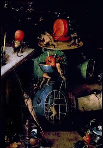Poslední soud (oltářní obraz): Detail urny od Hieronymus Bosch