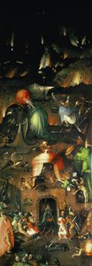 Poslední soud (oltářní obraz): Interiér pravého křídla od Hieronymus Bosch