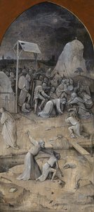 Pokušení svatého Antonína. Triptych, rub: Zajetí Krista, 1500-1501. od Hieronymus Bosch