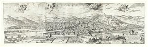 Pohled na Florencii od Hieronyma Kohouta z roku 1557, vydaný v roce 1601 Paulem van der Houvem od Hieronymus Cock