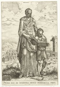 Gramatika (název objektu) Liberální umění a Minerva, Apollo a Industria (název série)