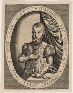 Sebastian, král Portugalska od Hieronymus Cock