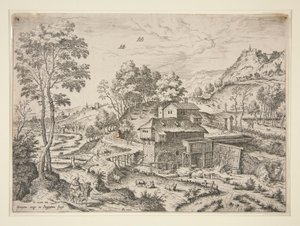 The Flight into Egypt, from Landscapes with Biblical and Mythological Scenes   1340165   cs       czech Successfully Translated  Original: Naaister zit bij raam in interieur La Couturière Translat: Naaister zit bij raam in interieur La Couturière 1366069 c od Hieronymus Cock