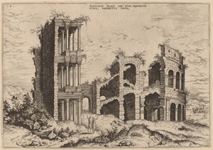 Septizonium a Koloseum od Hieronymus Cock