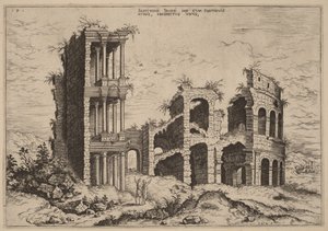 Septizonium a Koloseum od Hieronymus Cock