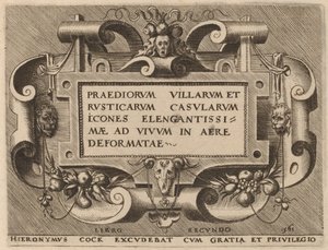 Titulní stránka pro "Villa Farms" od Hieronymus Cock