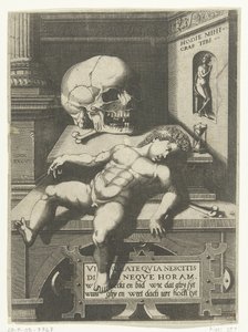 Představení Vanitas s dítětem a lebkou (Hodi mihi kras tibi / Dnes já, zítra ty)