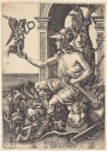 Personifikace Říma od Hieronymus Hopfer after Giovanni Battista Palumba