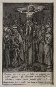 Umučení: Kristus ukřižovaný od Hieronymus Wierix